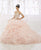 Quinceanera Collection - 26911 Beaded Strapless Ruffled Ballgown Special Occasion Dress 0 / Blush