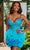 Rachel Allan 40186 - Feather Skirt Cocktail Dress Special Occasion Dress 0 / Blue Ombre