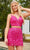 Rachel Allan 40199 - Two-Piece Sequin Cocktail Dress Special Occasion Dress 0 / Fuchsia