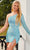 Rachel Allan 40212 - Bead Fringe Cocktail Dress Special Occasion Dress 0 / Powder Blue