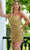 Rachel Allan 40231 - Bead-Fringed Cocktail Dress Special Occasion Dress 0 / Gold