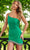 Rachel Allan 40236 - Asymmetrical One Sleeve Cocktail Dress Special Occasion Dress 0 / Jade