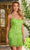 Rachel Allan 40251 - Scoop Embellished Cocktail Dress Cocktail Dress 00 / Lime