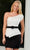 Rachel Allan 50146 - One Shoulder Formal Dress Special Occasion Dress 0 / White Black