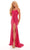 Rachel Allan - 70197 Scoop Neck Sequin Gown Prom Dresses 00 / Fuchsia