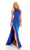 Rachel Allan - 70221 High Halter Mesh Ornate Gown Prom Dresses 00 / Royal