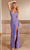 Rachel Allan 70317 - iridescent Fringed Evening Gown Special Occasion Dress 00 / Lilac Multi