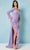 Rachel Allan 70359 - Feather Trimmed Prom Dress Prom Dresses 00 / Lilac