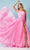 Rachel Allan 70366 - One Sleeve Ruched Bodice Prom Gown Special Occasion Dress 00 / Fuchsia