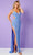 Rachel Allan - Beaded Sequin Evening Gown 70283 Pageant Dresses 0 / Periwinkle