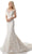 Rachel Allan - M772 Illusion Yoke Embellished Lace Mermaid Bridal Gown Wedding Dresses