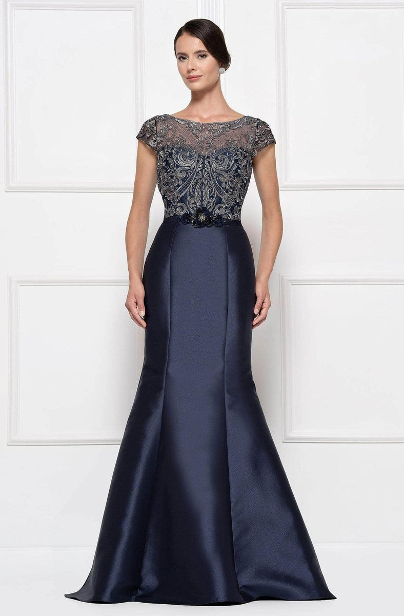 Rina Di Montella - Lace Ornate Mermaid Evening Dress RD2684 – Couture Candy
