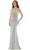 Rina Di Montella RD2762 - Cap Sleeve Square Neck Long Dress Special Occasion Dress 4 / Seaglass