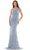 Rina Di Montella RD2803 - Cap Sleeve Lace Formal Dress Special Occasion Dress 4 / Wedgewood