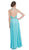 Ruched A-Line Evening Dress with Open Back Prom Dresses