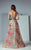 Saiid Kobeisy Illusion Embroidered High Low Gown 3183 CCSALE 8 / Fuschia