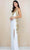 SCALA 60225 - Sleeveless Sequin Long Dress Special Occasion Dress 000 / Ivory/Gold