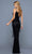 SCALA - 60252 Dangling Stud Sheath Evening Gown Evening Dresses