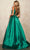 Sherri Hill - 54180 Sleeveless Square Neck Gown In Green