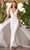 Sherri Hill - 54871 Plunging V-Neck Overskirt Dress Evening Dresses 00 / Ivory