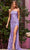 Sherri Hill - 55040 Beaded Asymmetric Sheath Dress Prom Dresses 00 / Lilac