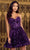 Sherri Hill 55207 - Strapless Sequined Cocktail Dress Cocktail Dresses 000 / Purple