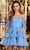 Sherri Hill 55233 - Feathered Tiered Cocktail Dress Cocktail Dresses 000 / Periwinkle