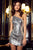 Sherri Hill - Asymmetric Sheath Cocktail Dress 55158 - 1 pc Silver In Size 6 Available CCSALE 6 / Silver