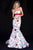 Sherri Hill - Bow Ornate Floral Evening Dress 51882 Evening Dresses 2 / Ivory/Red Print