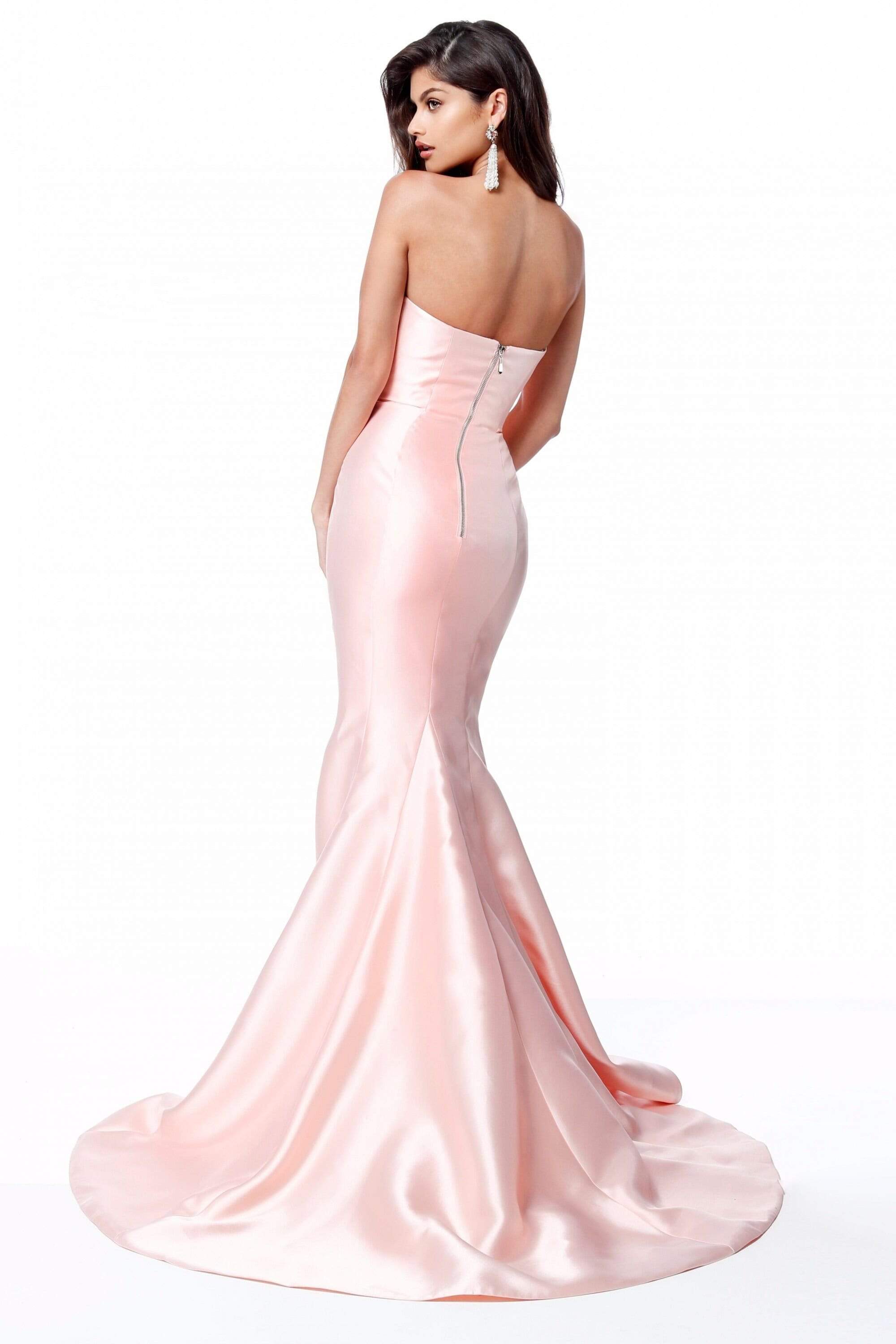 Sherri hill strapless shop long dress 51671