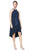 SLNY 119005 - Sleeveless Hi-Low Prom Dress Prom Dresses 6 / Navy