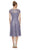 SLNY - 9119129 Embroidered Scoop Neck Tea Length Dress - 1 pc Mystic Heather In Size 12 Available CCSALE 12 / Mystic Heather