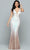 Sparkle Prom 72166 - Sleeveless Ombre Sequin Prom Gown Special Occasion Dress 2 / Creme/Gold