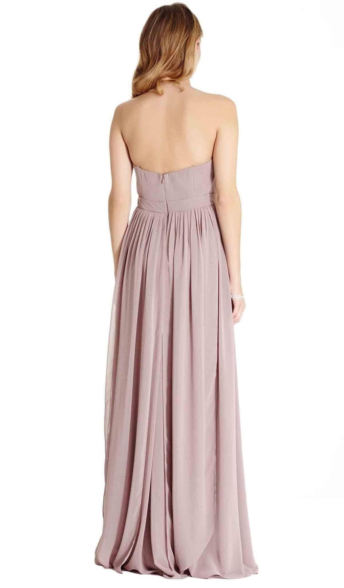 Aspeed Design - Strapless Ruched Sweetheart A-line Evening Dress ...