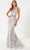 Studio 17 - 12875 Two Piece Sequim Halter Gown Special Occasion Dress 0 / Silver