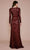 Tadashi Shoji - Allover Lace Bateau Long Sleeve Evening Dress - 1 pc Starry Night In Size 10 Available CCSALE