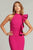 Tadashi Shoji - BOS22038M Sleeveless Ruffled Formal Dress - 1 pc Hibiscus In Size 6 Available CCSALE 6 / Hibiscus