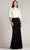 Tadashi Shoji BTY22226L - Two Toned Lace Modest Gown Mother of the Bride Dresses