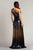 Tadashi Shoji CBN23103L - Ombre Asymmetrical Evening Gown Special Occasion Dress