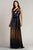 Tadashi Shoji CBN23103L - Ombre Asymmetrical Evening Gown Special Occasion Dress