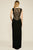 Tadashi Shoji - Lace Applique Plunging V-neck Sheath Dress - 1 pc Black/Nude In Size 18 Available CCSALE 18 / Black/Nude