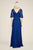 Tadashi Shoji - Lace V-neck Fitted Dress - 1 pc Cerulean In Size 12 Available CCSALE 12 / Cerulean