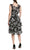 Tahari Asl TLMU9KD502 - Floral Printed Chiffon Knee-Length Dress Cocktail Dresses