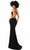 Tarik Ediz - 51015 Asymmetrical Halter Trumpet Evening Dress Prom Dresses