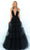 Tarik Ediz - 51125 Plunging V-Neck Tulle Gown Prom Dresses