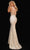 Tarik Ediz - 51159 V-Neck Trumpet Evening Dress Evening Dresses