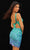 Tarik Ediz - 51162 Square Sequin Cocktail Dress Cocktail Dresses