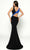 Tarik Ediz - 51188 Fitted Plunging V-Neck Evening Dress Evening Dresses