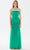 Tarik Ediz 52057 - Beaded Strap Sheath Prom Gown Prom Dresses 00 / Emerald