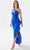 Tarik Ediz 52065 - Ruched Asymmetric Neck Prom Gown Prom Dresses